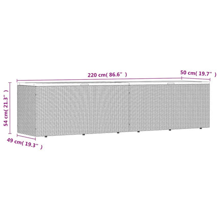 Tuinbox Poly Rattan En Acaciahout - XdropX