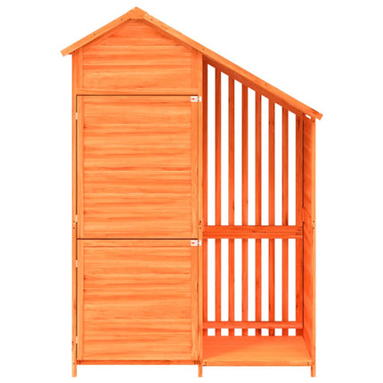 Tuinschuur 120X53,5X170 Cm Massief Grenenhout - XdropX