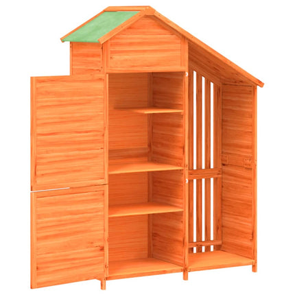 Tuinschuur 120X53,5X170 Cm Massief Grenenhout - XdropX
