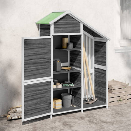 Tuinschuur 120X53,5X170 Cm Massief Grenenhout - XdropX