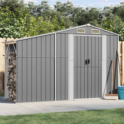 Tuinschuur 277X93X179 Cm Gegalvaniseerd Staal Kleur - XdropX