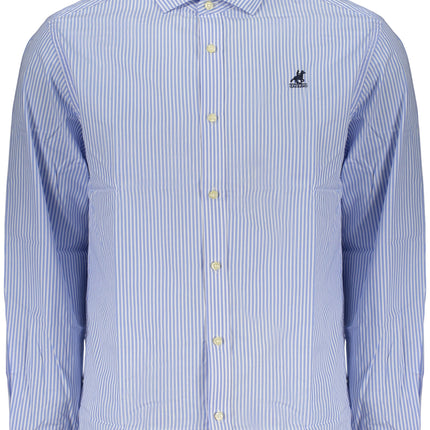 US GRAND MEN'S LONG-SLEEVED SHIRT, BLUE-0