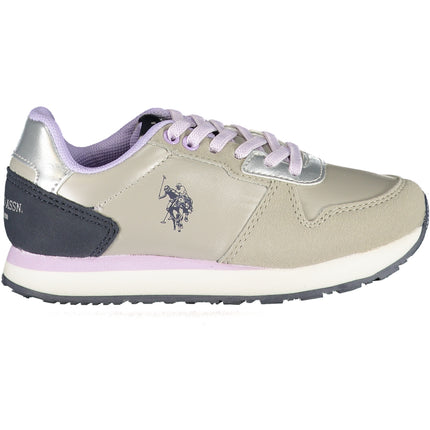 US POLO ASSN. SILVER SPORTS SHOES FOR CHILDREN-0