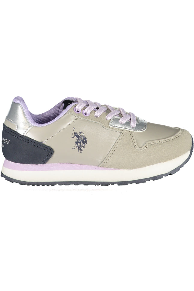 US POLO ASSN. SILVER SPORTS SHOES FOR CHILDREN-0