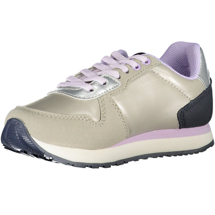 US POLO ASSN. SILVER SPORTS SHOES FOR CHILDREN-1