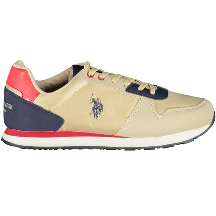 US POLO ASSN. BEIGE CHILDREN'S SPORTS SHOES-0
