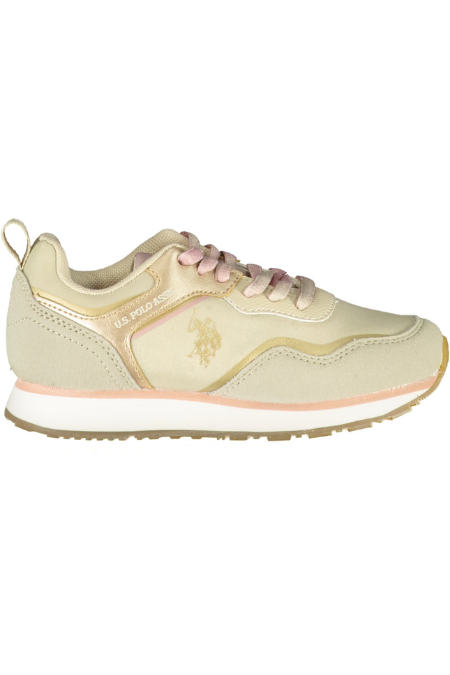 US POLO ASSN. BEIGE CHILDREN'S SPORTS SHOES-0