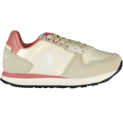 US POLO ASSN. BEIGE CHILDREN'S SPORTS SHOES-0