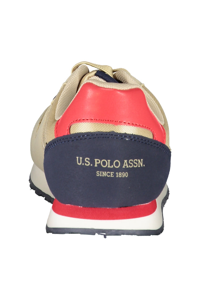 US POLO ASSN. BEIGE CHILDREN'S SPORTS SHOES-1