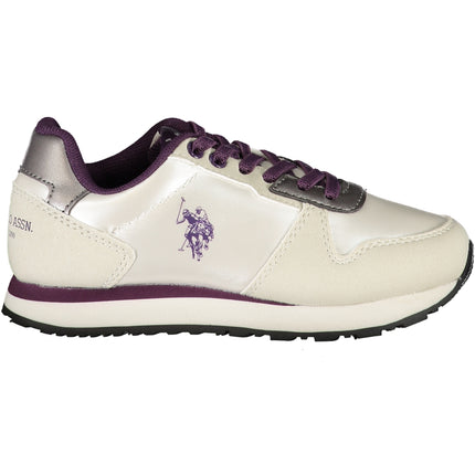 US POLO ASSN. WHITE CHILDREN'S SPORTS SHOES-0