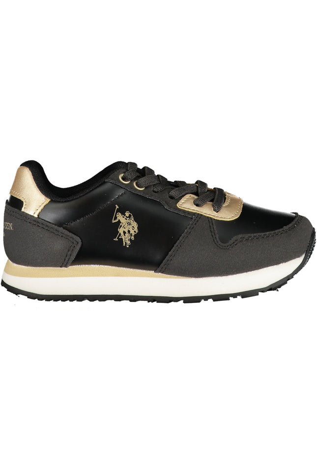 US POLO ASSN. BLACK CHILDREN'S SPORTS SHOES-0