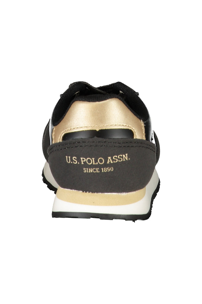 US POLO ASSN. BLACK CHILDREN'S SPORTS SHOES-1