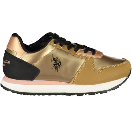 US POLO ASSN. GOLD CHILDREN'S SPORTS SHOES-0