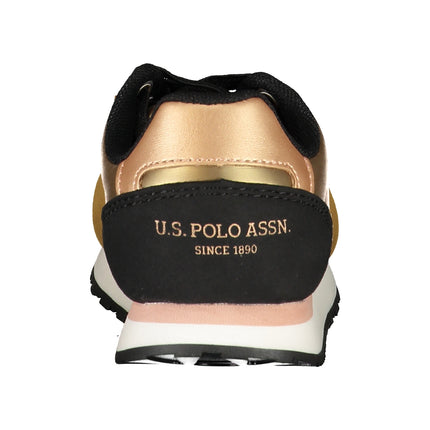 US POLO ASSN. GOLD CHILDREN'S SPORTS SHOES-1