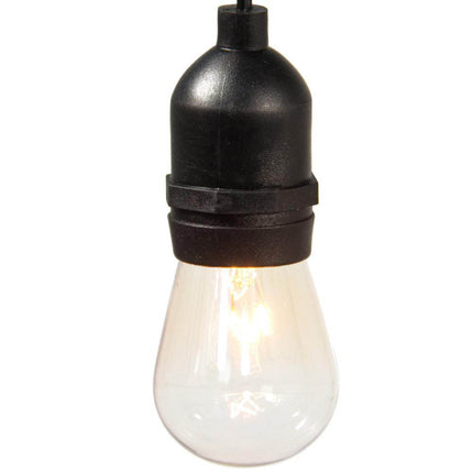 Sznur świetlny LED, wodoodporny, 15 lampek z diodami LED, gwint E27, 14,6 m, barwa światła ciepła biel-3