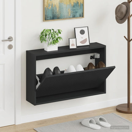 Wandgemonteerde Schoenenkast Arnhem 71 X 17 X 43 Cm - XdropX