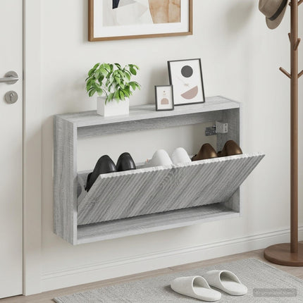 Wandgemonteerde Schoenenkast Arnhem 71 X 17 X 43 Cm - XdropX
