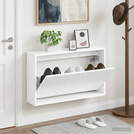 Wandgemonteerde Schoenenkast Arnhem 71 X 17 X 43 Cm - XdropX
