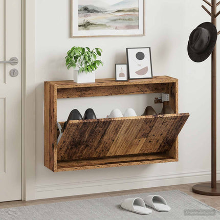 Wandgemonteerde Schoenenkast Arnhem 71 X 17 X 43 Cm - XdropX