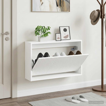 Wandgemonteerde Schoenenkast Arnhem 71 X 17 X 43 Cm - XdropX