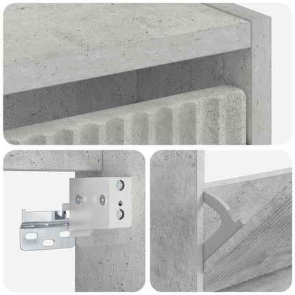 Wandgemonteerde Schoenenkast Arnhem 71 X 17 X 43 Cm - XdropX