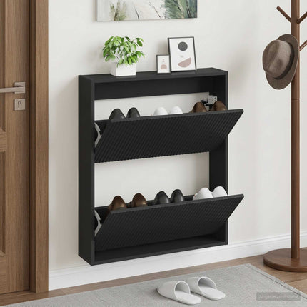 Wandgemonteerde Schoenenkast Arnhem 71 X 17 X 86 Cm - XdropX