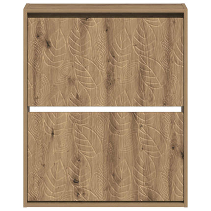 Wandgemonteerde Schoenenkast Delft 71 X 17 X 86 Cm Bewerkt Hout - XdropX