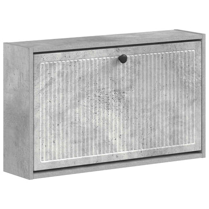 Wandgemonteerde Schoenenkast Ede 71 X 17 X 43 Cm Bewerkt Hout - XdropX