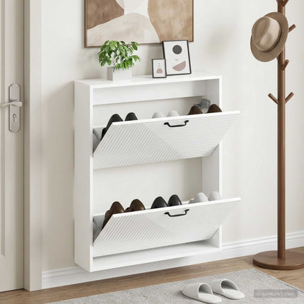 Wandgemonteerde Schoenenkast Haarlem 71 X 17 X 86 Cm - XdropX