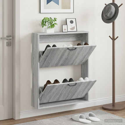 Wandgemonteerde Schoenenkast Haarlem 71 X 17 X 86 Cm - XdropX