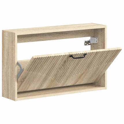 Wandgemonteerde Schoenenkast Hoorn 71 X 17 X 43 Cm Bewerkt Hout - XdropX