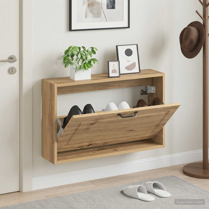 Wandgemonteerde Schoenenkast Utrecht 71 X 17 X 43 Cm - XdropX
