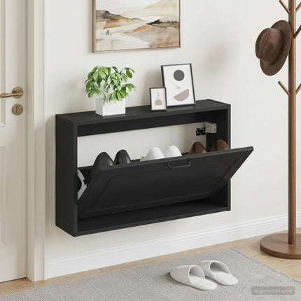 Wandgemonteerde Schoenenkast Utrecht 71 X 17 X 43 Cm - XdropX