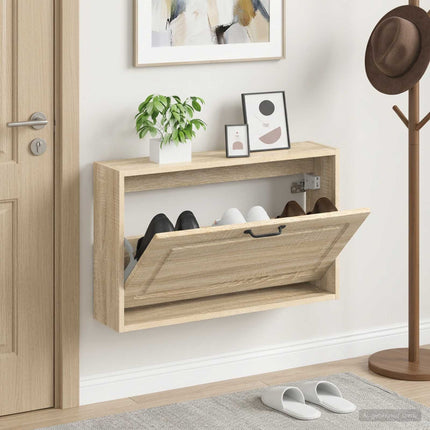 Wandgemonteerde Schoenenkast Utrecht 71 X 17 X 43 Cm - XdropX