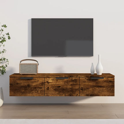 Wandkast Met Lade 102 X 30 X 20 Cm Bewerkt Hout - XdropX