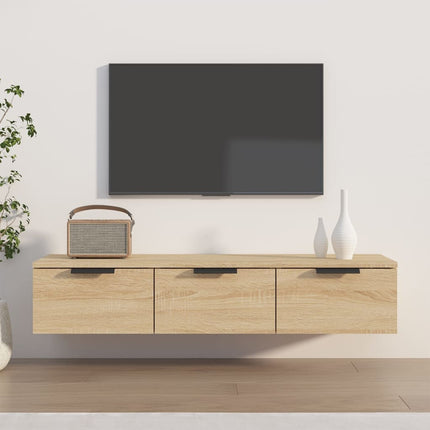 Wandkast Met Lade 102 X 30 X 20 Cm Bewerkt Hout - XdropX