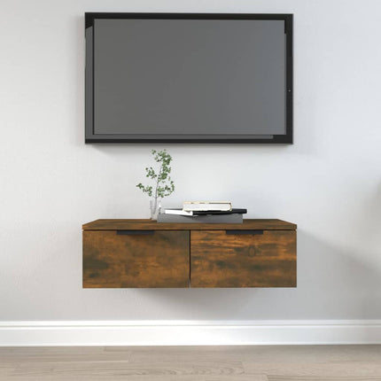 Wandkast Met Lade 68 X 30 X 20 Cm Bewerkt Hout - XdropX