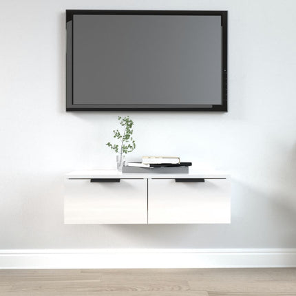 Wandkast Met Lade 68 X 30 X 20 Cm Bewerkt Hout - XdropX