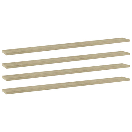 Wandschappen 4 St 100X10X1,5 Cm Spaanplaat Kleurig - XdropX