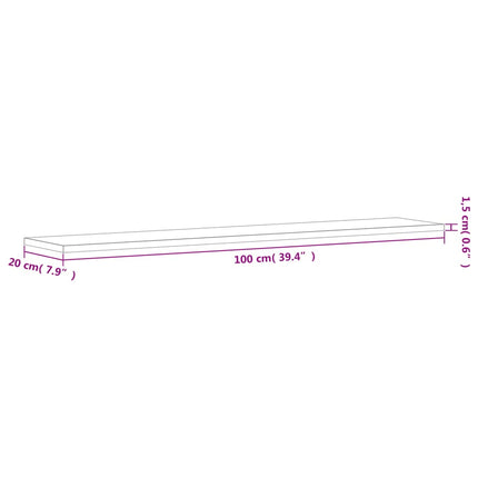 Wandschappen 4 St 100X20X1,5 Cm Bewerkt Hout Eiken - XdropX