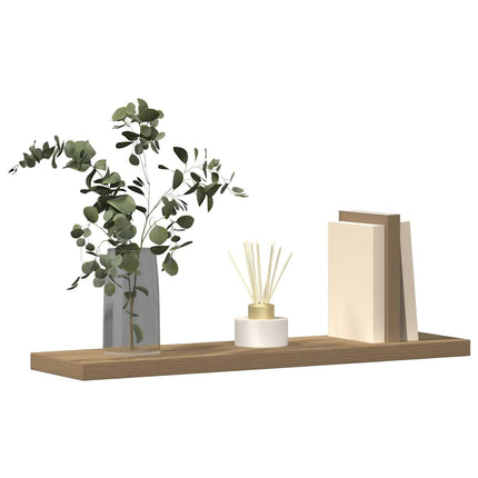 Wandschappen 4 St 40X10X1,5 Cm Bewerkt Hout Artisanaal Eiken - XdropX