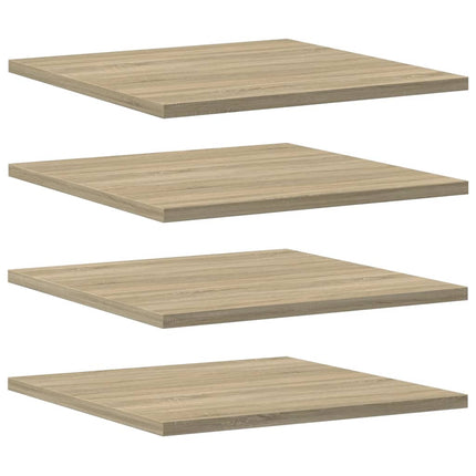 Wandschappen 4 St 40X40X1,5 Cm Spaanplaat Kleurig - XdropX