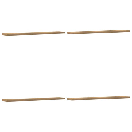 Wandschappen 4 St 60X20X1,5 Cm Bewerkt Hout Artisanaal Eiken - XdropX