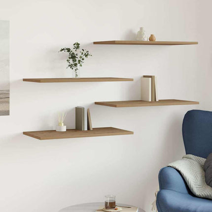 Wandschappen 4 St 60X30X1,5 Cm Bewerkt Hout Artisanaal Eiken - XdropX