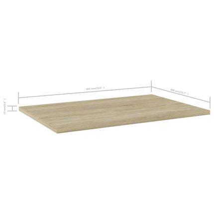 Wandschappen 4 St 60X40X1,5 Cm Bewerkt Hout Kleurig - XdropX
