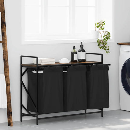Wasmand 2 Vakken Met Plank Eiken - XdropX