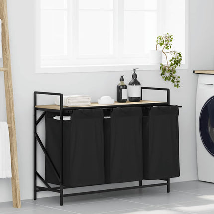Wasmand 2 Vakken Met Plank Eiken - XdropX