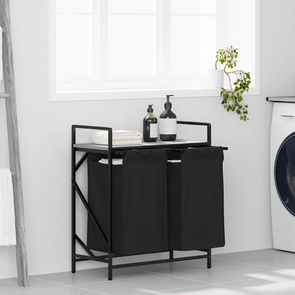 Wasmand 2 Vakken Met Plank Eiken - XdropX