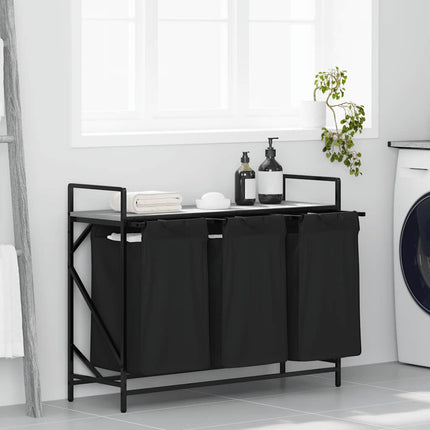 Wasmand 2 Vakken Met Plank Eiken - XdropX