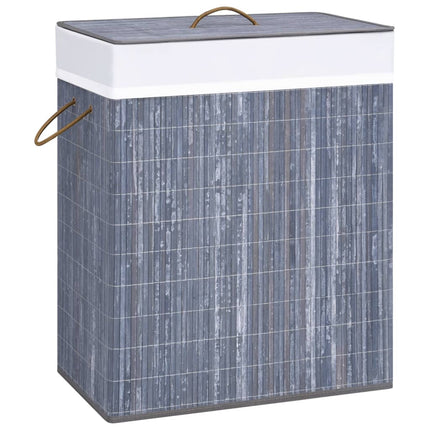 Wasmand Met 2 Vakken 100 L Bamboe - XdropX